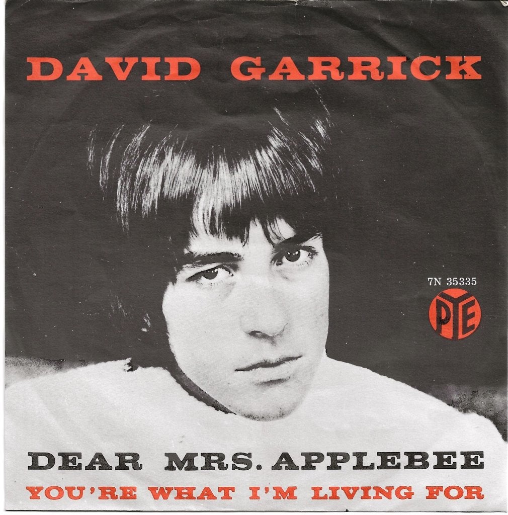 DAVID GARRICK 45T SINGLE: DEAR MRS. APPLEBEE, Ophalen of Verzenden, Gebruikt, Pop