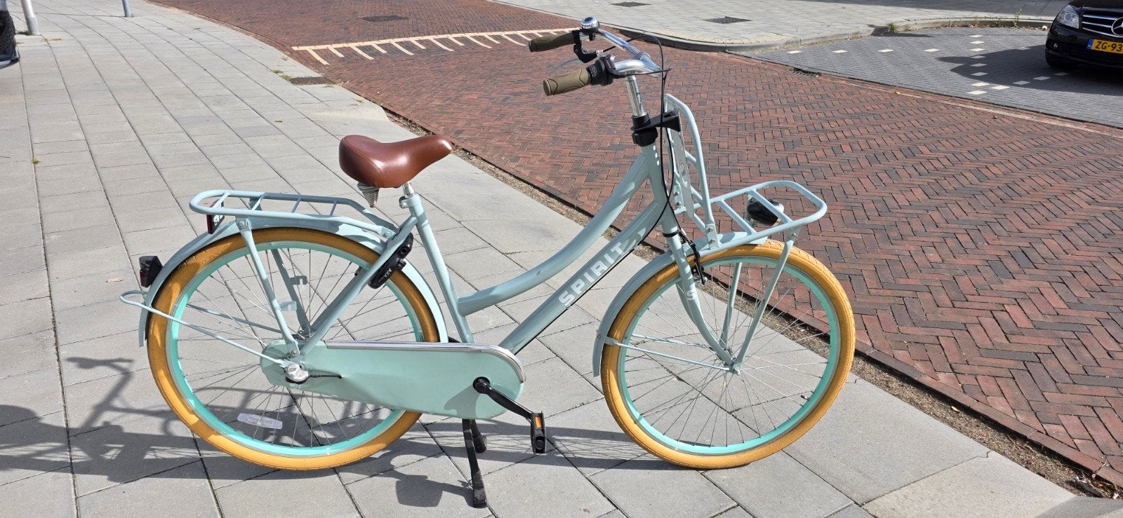 damesfiets spirit cargo, Ophalen, Terugtraprem, Aluminium, Zo goed als nieuw