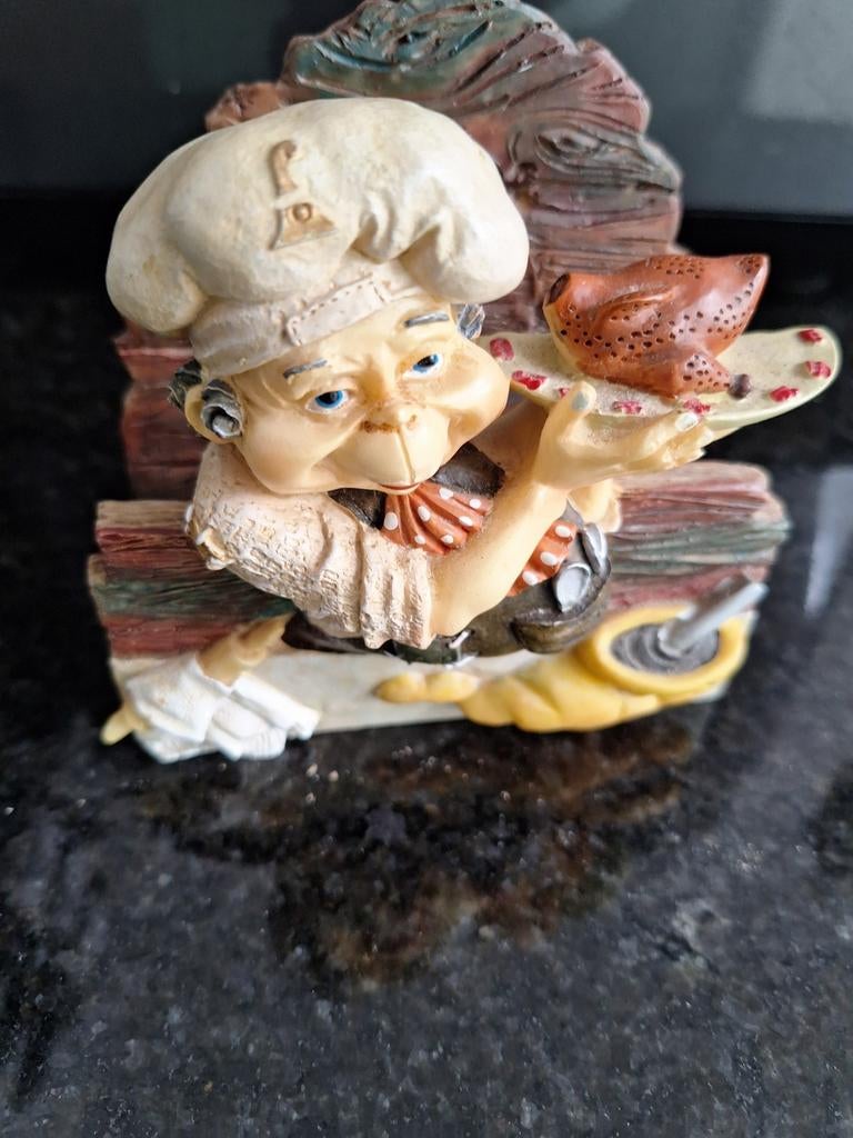 Grappig koksbeeldje met kip en pan, Verzamelen, Ophalen, Zo goed als nieuw, Laaf