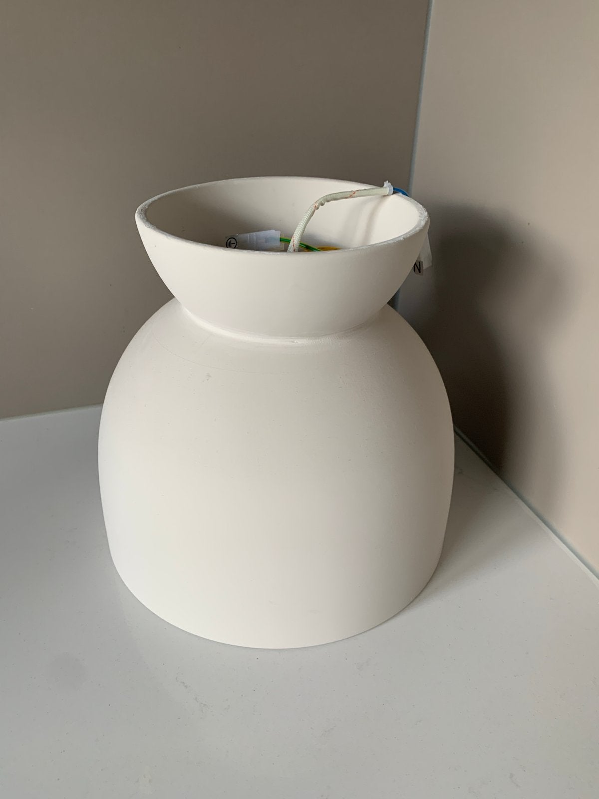Moderne plafondlamp keramiek Nela Karwei, Beige, Zo goed als nieuw, Modern, Steen/keramiek