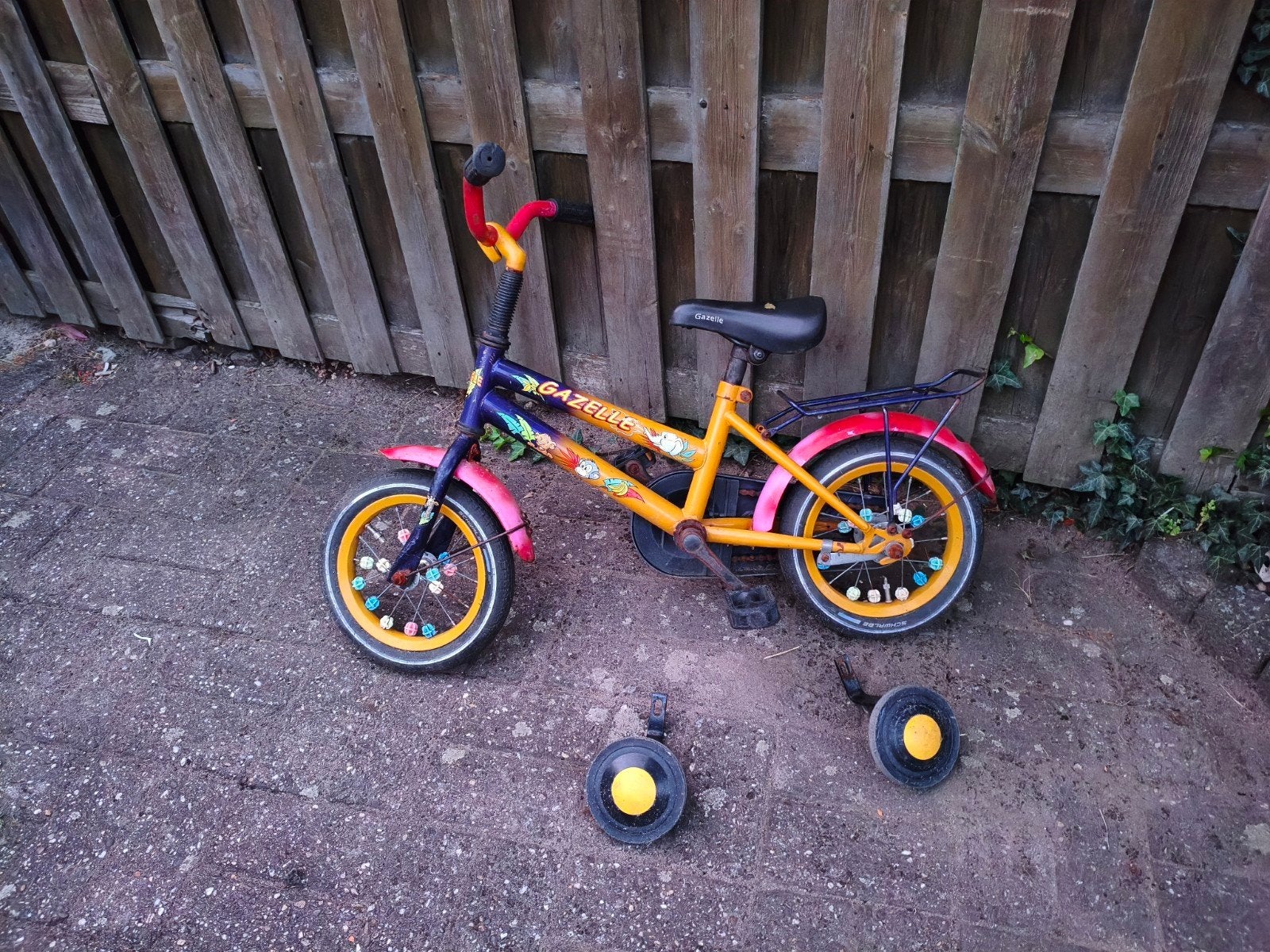 Gazelle kinder fiets, Ophalen, Gebruikt, Minder dan 16 inch