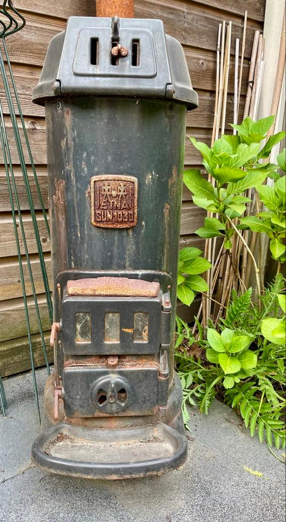 Vintage Buitenkacheltje - Etna Sun 1030, Ophalen, Gebruikt, Houtkachel, Vrijstaand