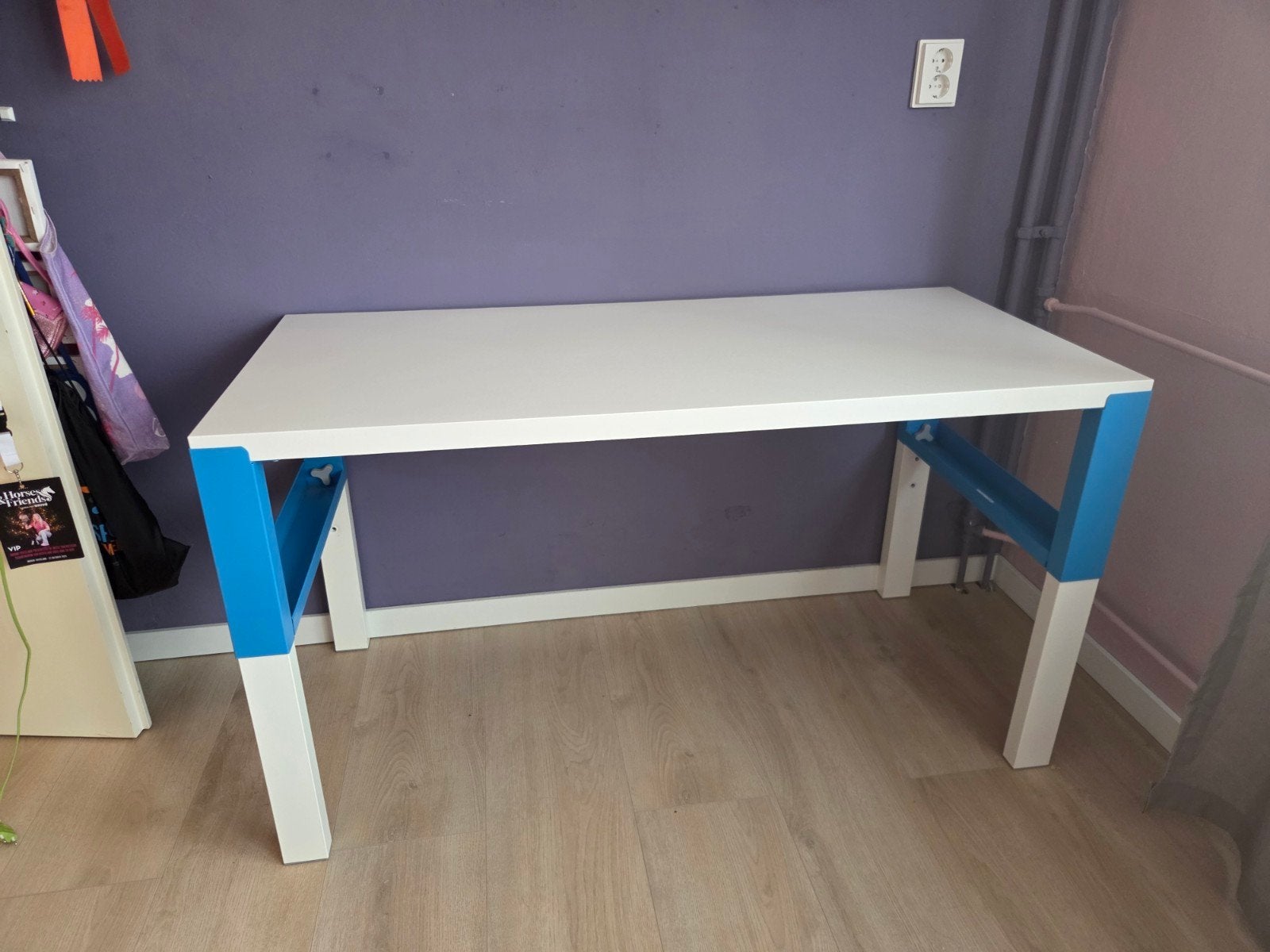 Ikea Påhl Bureau - Blauw/Wit Kinderbureau, Ophalen, Gebruikt, IKEA, Blauw