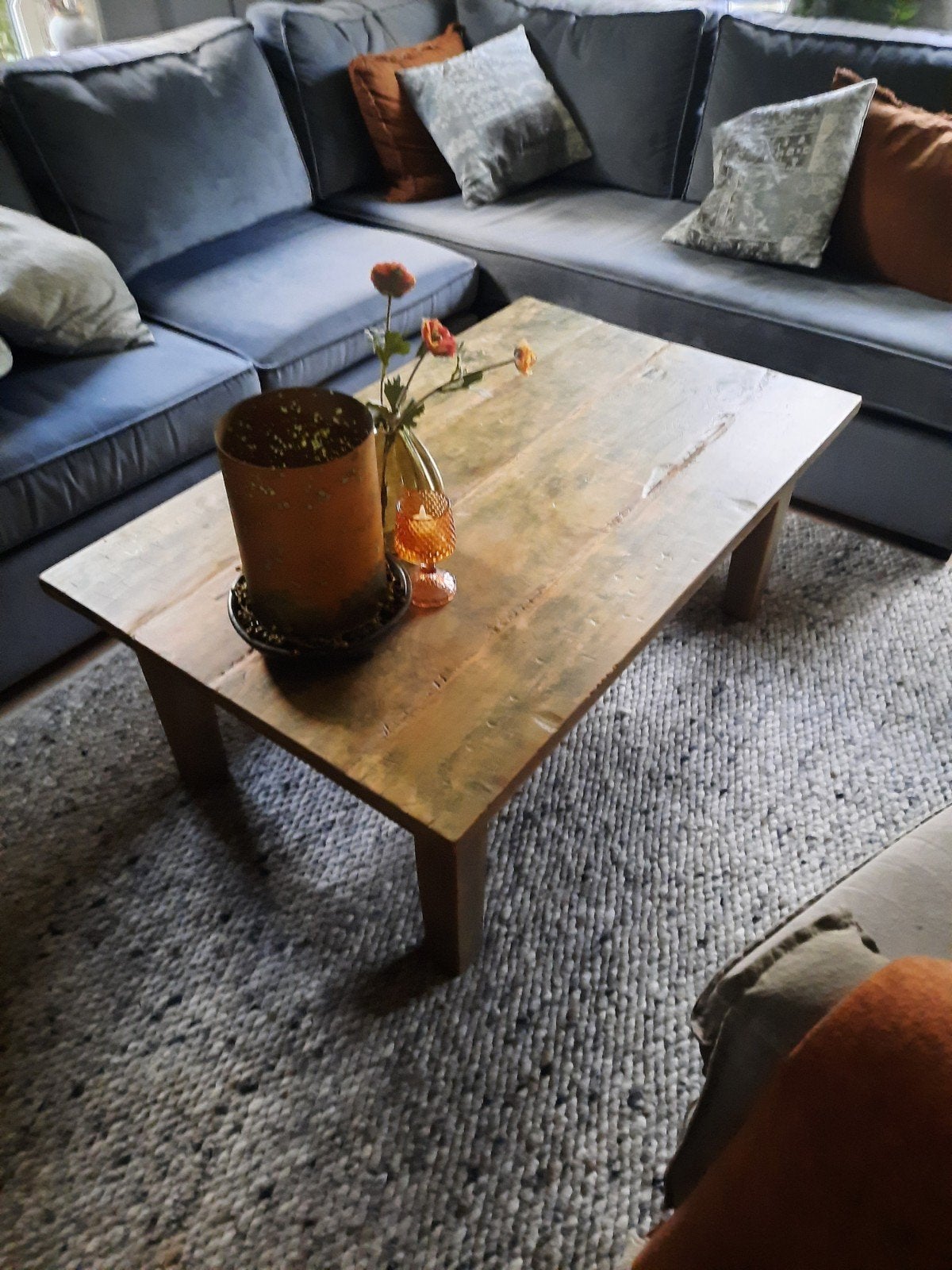salontafel sobere stijl, Ophalen, 100 tot 150 cm, 50 tot 100 cm, Overige houtsoorten