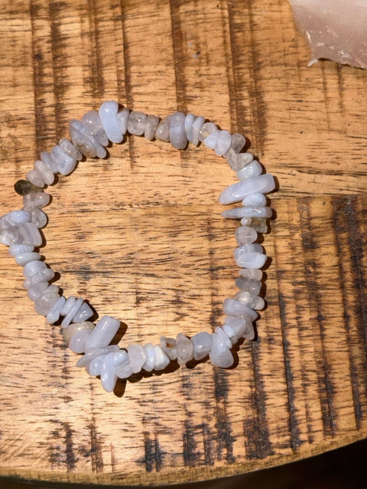 Elegante Blauwe Kant Agaat Edelsteen Armband, Overige materialen, Blauw, Nieuw, Ophalen of Verzenden