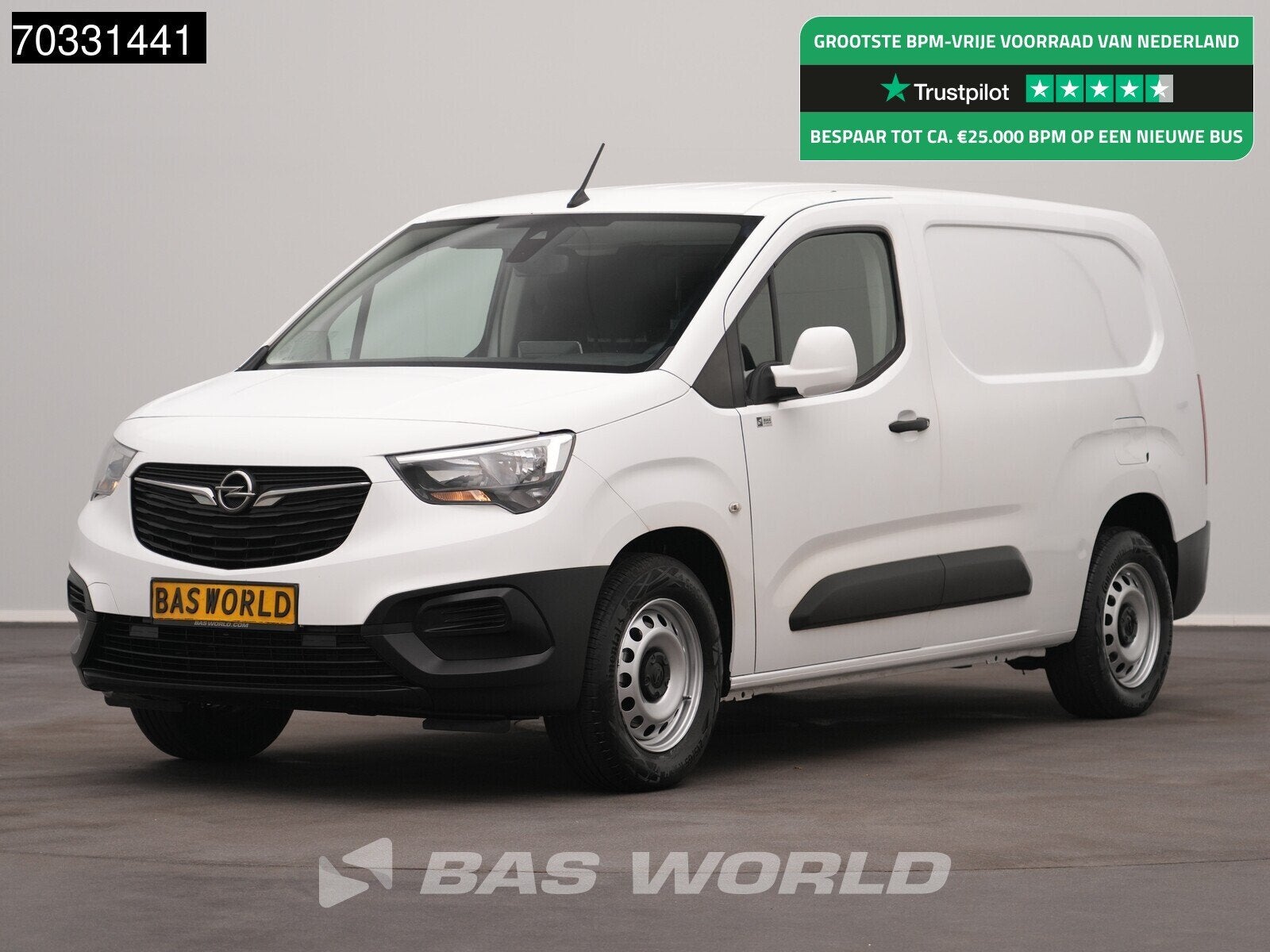 Opel Combo 102pk L2 XL Airco Cruise Navi Trekhaak L2H1 Airco, Auto's, Bestelauto's, Stof, Gebruikt, Euro 6, 4 cilinders