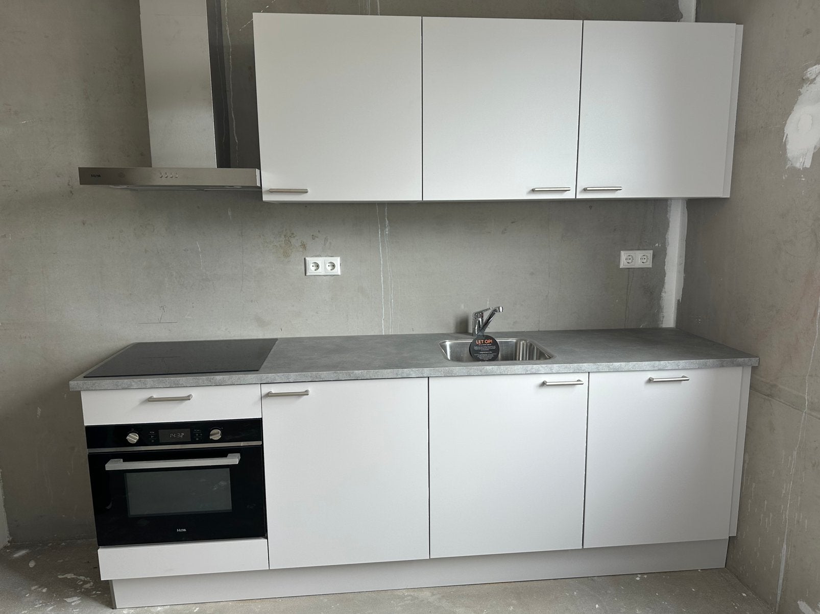 Nieuw keukenblok, Huis en Inrichting, Ophalen, Wit, Nieuw, Enkelwandige keuken