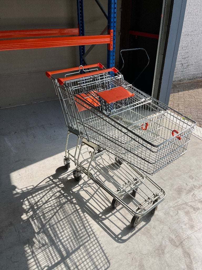 WINKELWAGEN, 100 liter of meer, Ophalen, Zo goed als nieuw, Transportkar