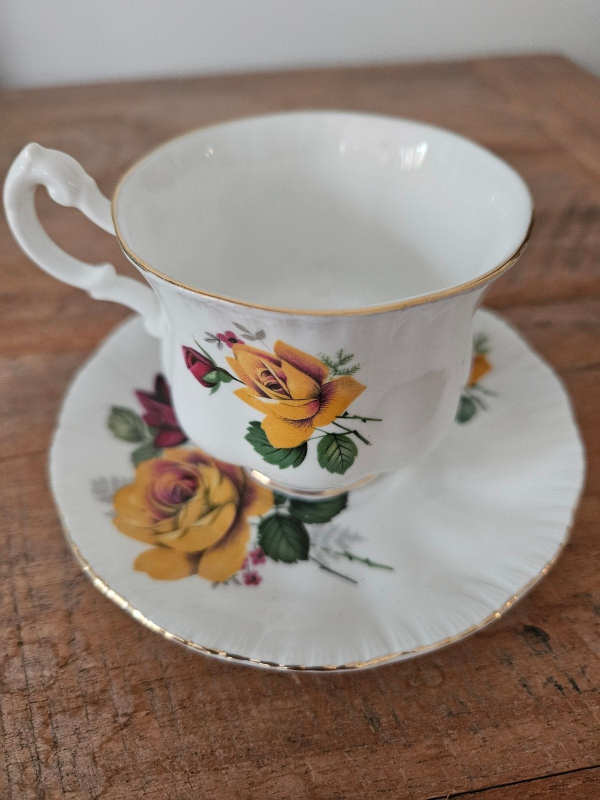 Vintage Royal Adderley theepot met rozenmotief, Ophalen of Verzenden