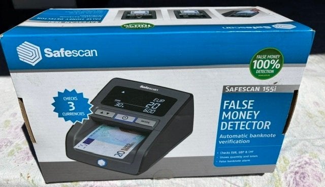 Safescan 155i, valsgeld detector, Ophalen, Valsgelddetector