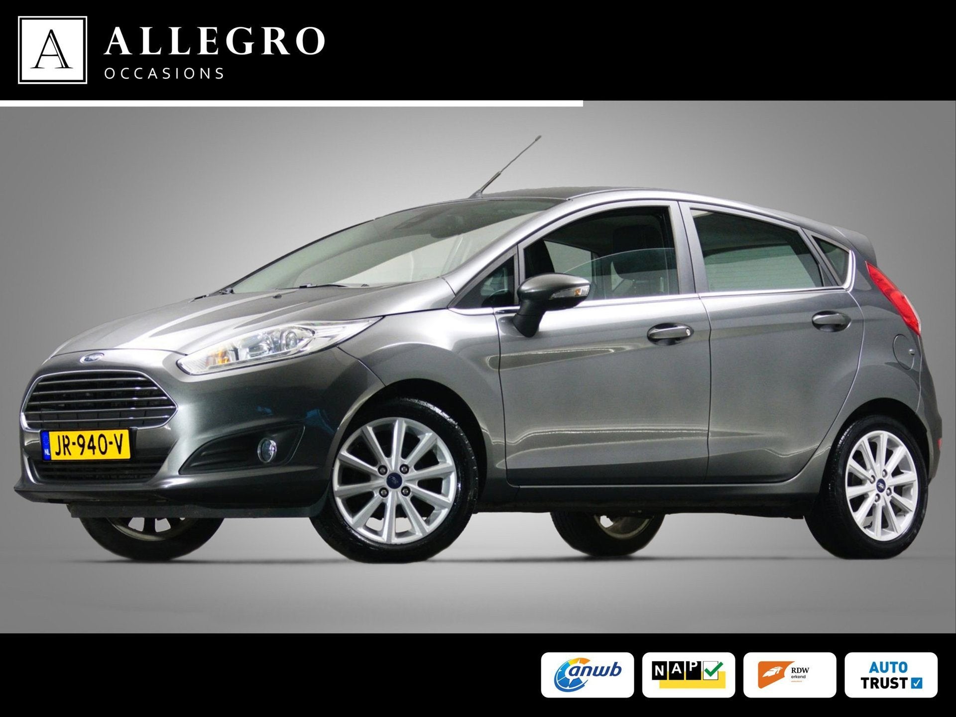 Ford Fiesta 1.0 Titanium (NAVIGATIESYSTEEM, CLIMATE CONTROL,, Stof, 525 kg, 23 km/l, Origineel Nederlands