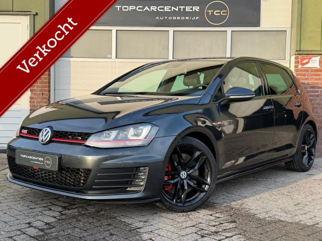Volkswagen Golf 2.0T SI GTI Performance/CAMERA/LEER/STOELV, Auto's, Gebruikt, 4 cilinders, 1984 cc, Zwart