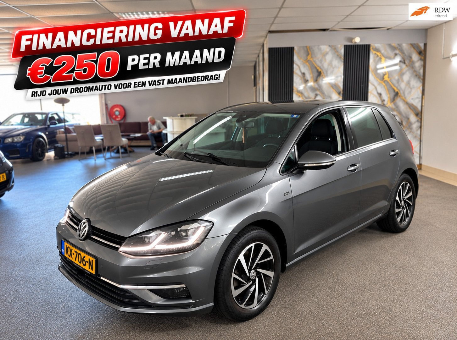 Volkswagen GOLF 1.0 TSI 115PK DSG-7 Clima,Cruise,Carplay,Cam, Stof, Gebruikt, 1165 kg, 116 pk