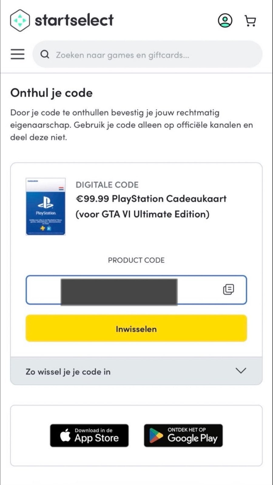 €99,99 PlayStation tegoed/PSN Giftcard–GTA 6-DİRECT GELEVERD, Tickets en Kaartjes, Eén persoon, Cadeaubon
