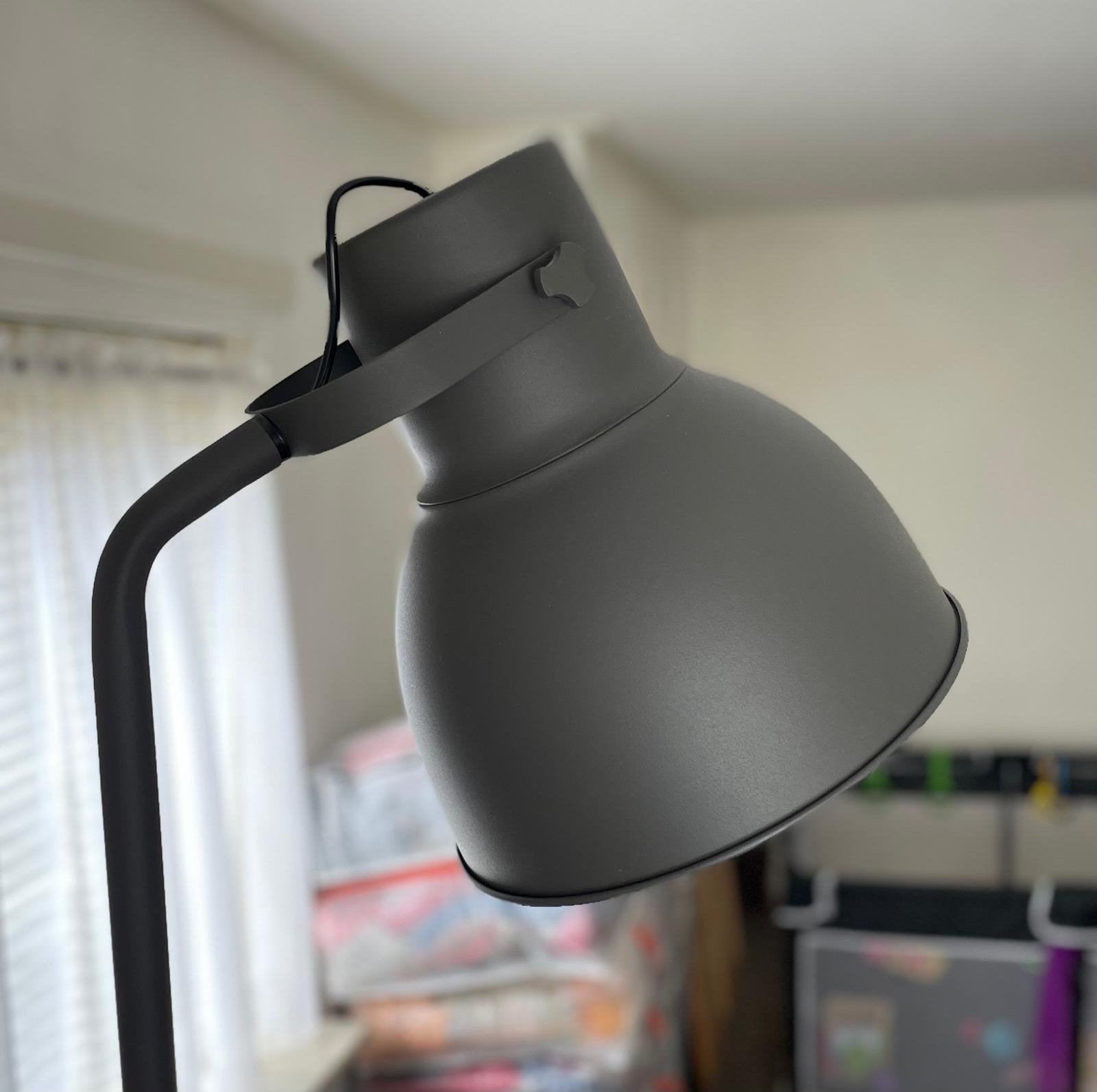 IKEA HEKTAR Vloerlamp - Donkergrijs, Zo goed als nieuw, Ophalen of Verzenden, Zo goed als nieuw, Metaal, 150 tot 200 cm