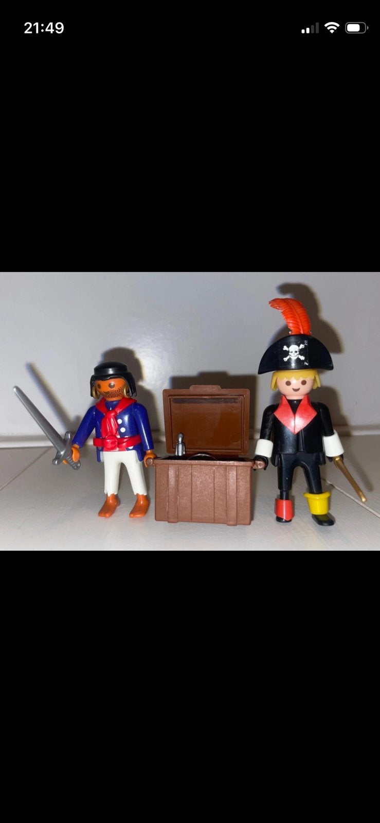 Playmobil. Twee piraten. Schatkist, Ophalen of Verzenden, Gebruikt