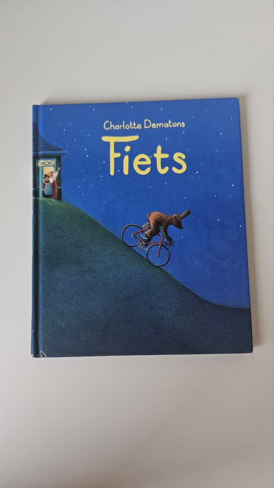 Fiets - Charlotte Dematons (Prentenboek), Ophalen of Verzenden, Zo goed als nieuw, Charlotte Dematons, Fictie algemeen