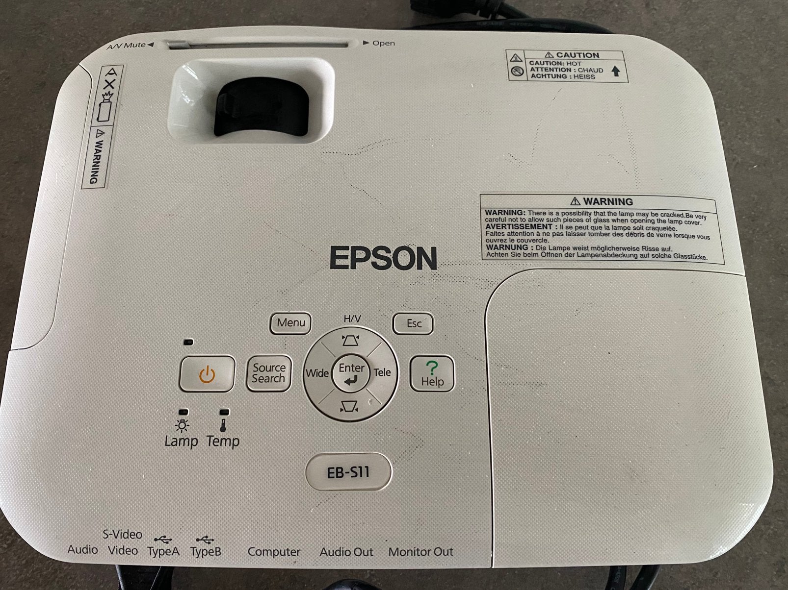 Epson beamer, Audio, Tv en Foto, Beamers, Ophalen of Verzenden, Gebruikt, Overige resoluties, Epson