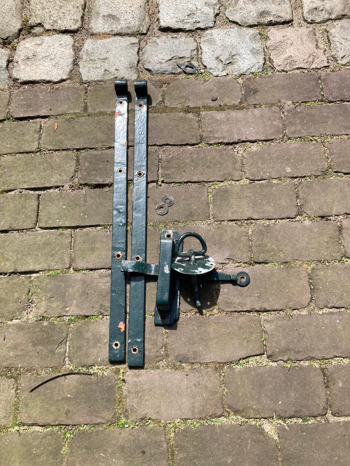 Hang en sluitwerk voor poort/schuurdeur, Ophalen, Zo goed als nieuw