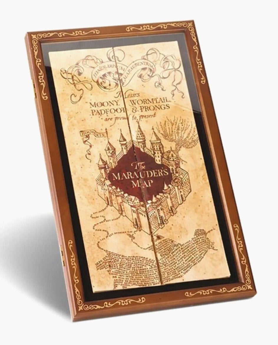 Harry Potter Marauder's Map Display Case + Map, Ophalen of Verzenden, Nieuw