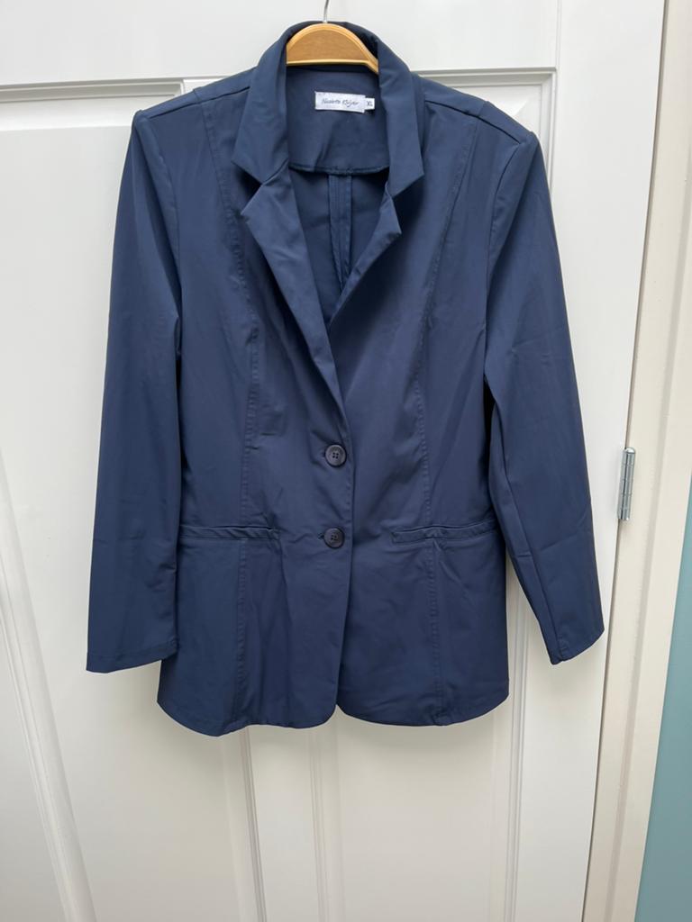 Nicolette Kluijver blazer maat xl, Blauw, Maat 46/48 (XL) of groter, Ophalen of Verzenden, Zo goed als nieuw