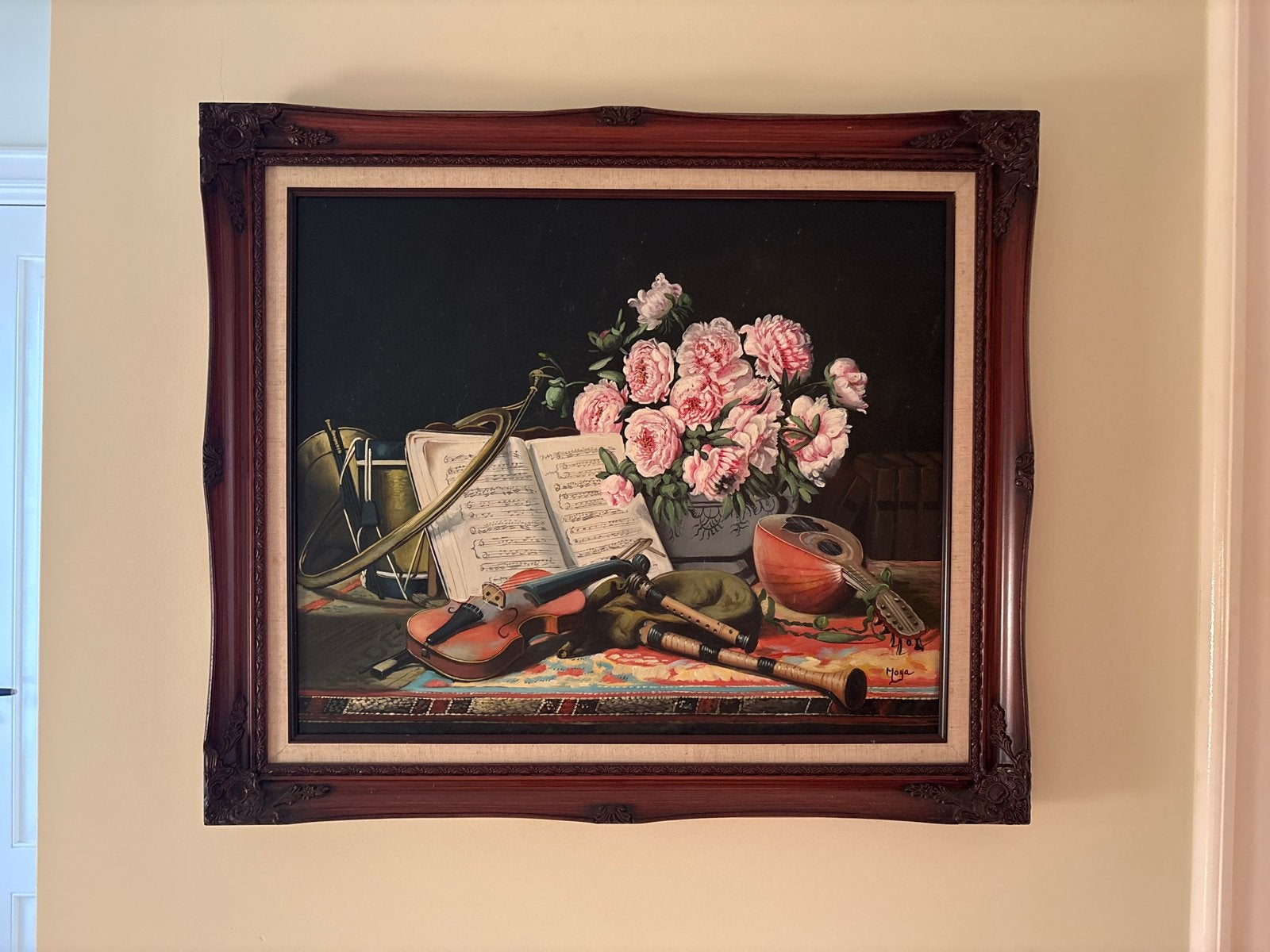 Klassiek schilderij, Antiek en Kunst, Ophalen, Doek, Stilleven, Handgeschilderd