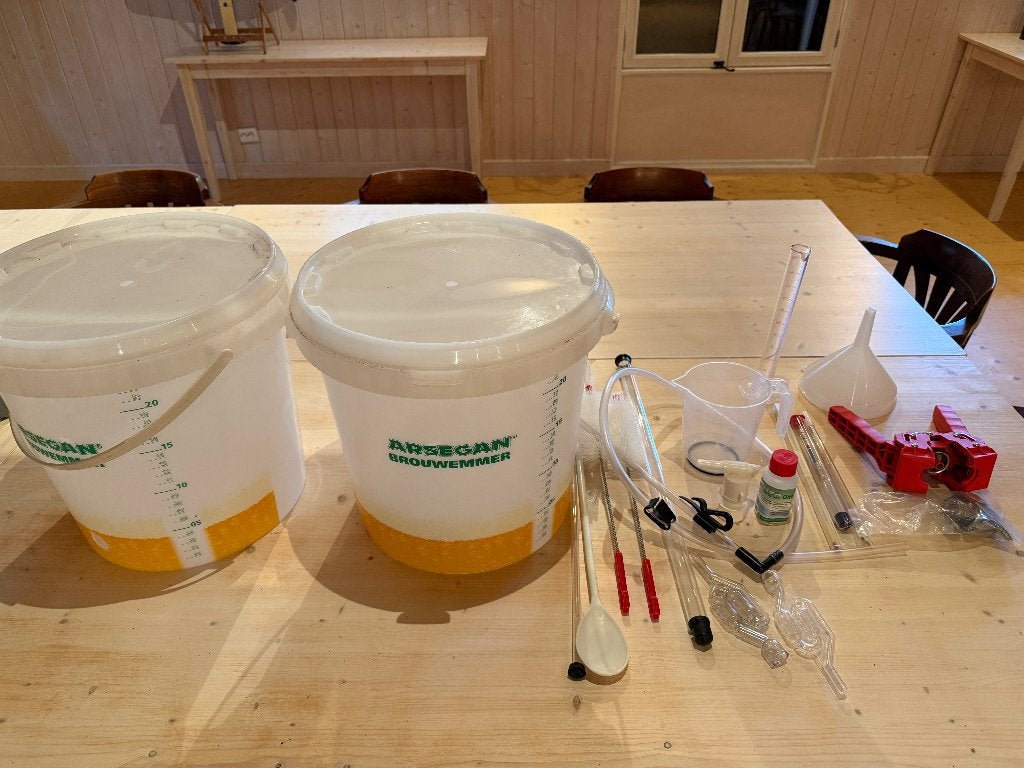 Bierbrouwset, Ophalen of Verzenden, Zo goed als nieuw