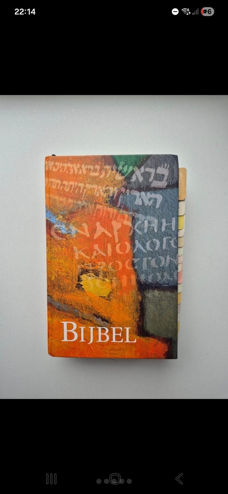 Bijbel met deuterocanonieke boeken + Bible tabs, Boeken, Ophalen of Verzenden, Zo goed als nieuw
