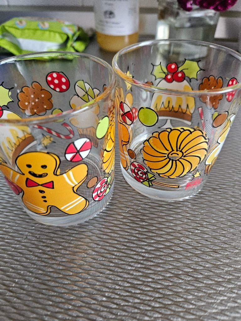 2 glazen kerst blond amsterdam, Ophalen, Glas of Glazen, Nieuw, Glas