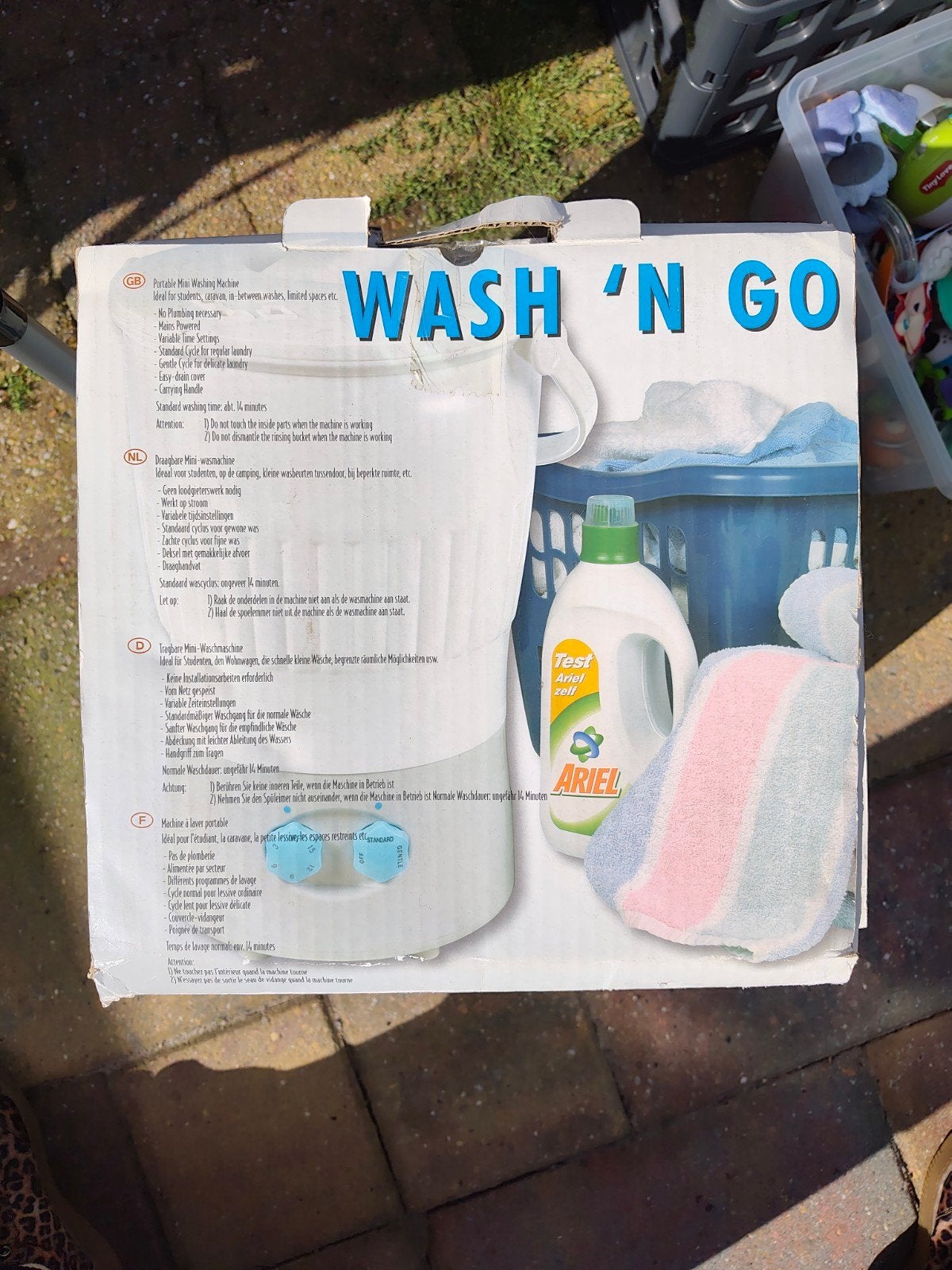 Draagbare mini-wasmachine 'Wash 'N Go' - Ideaal voor camping, Witgoed en Apparatuur, Wasmachines, Ophalen, Minder dan 1200 toeren