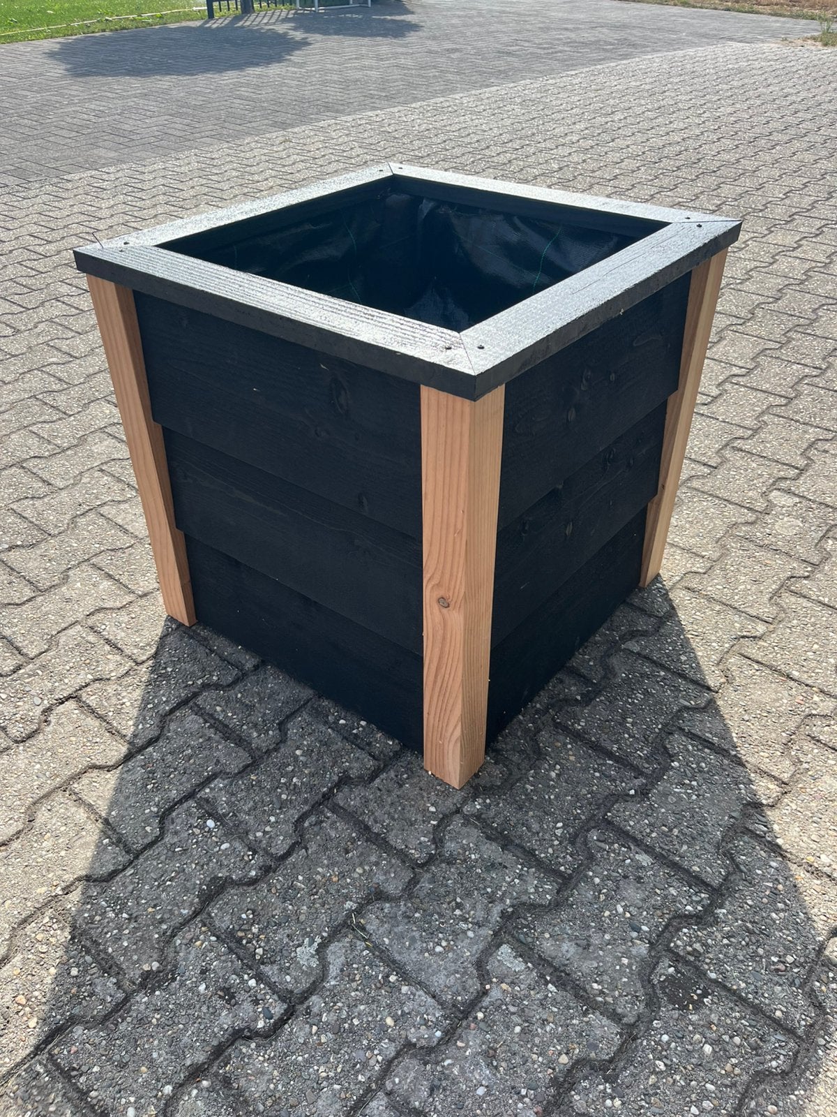 Douglas Bloembak, Tuin en Terras, Bloembakken en Plantenbakken, Ophalen, Zo goed als nieuw, Vierkant, Hout