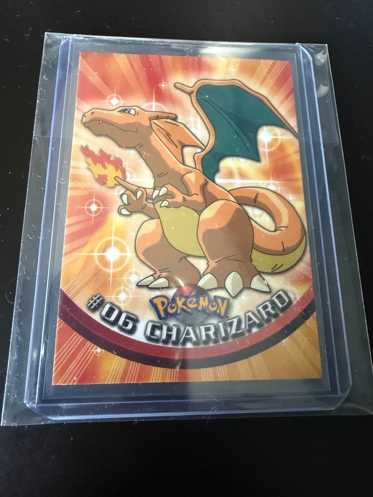 Charizard 1999 Topps #06 TV Animation Edition Kaart, Ophalen of Verzenden, Zo goed als nieuw, Losse kaart