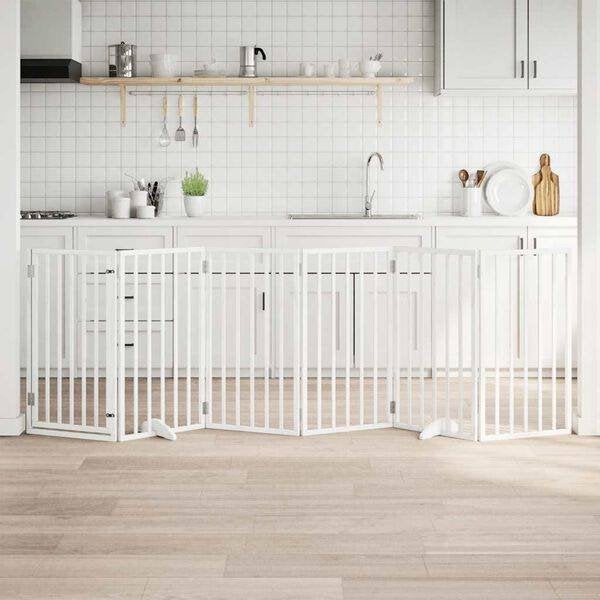 Hondenhek opvouwbaar wit 6 panelen 300 cm GRATIS VERZENDING, Overige typen, Overige merken, Verzenden, Nieuw