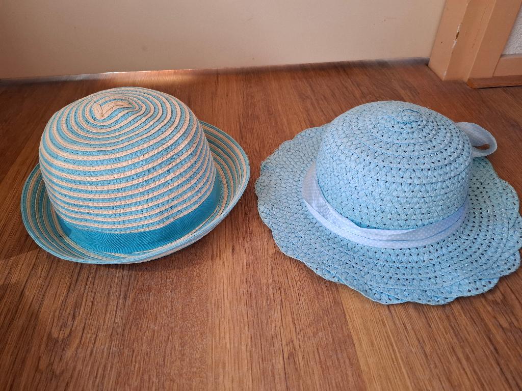 Dameshoedjes lichtblauw, Ophalen of Verzenden, Gedragen, One size fits all, Hoed