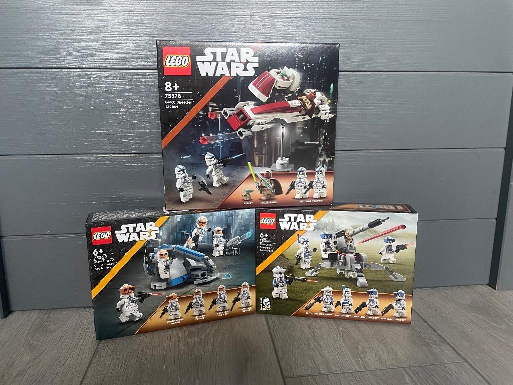Lego star wars bundel: 75378, 75359, 75345, Lego, Nieuw, Ophalen of Verzenden, Complete set