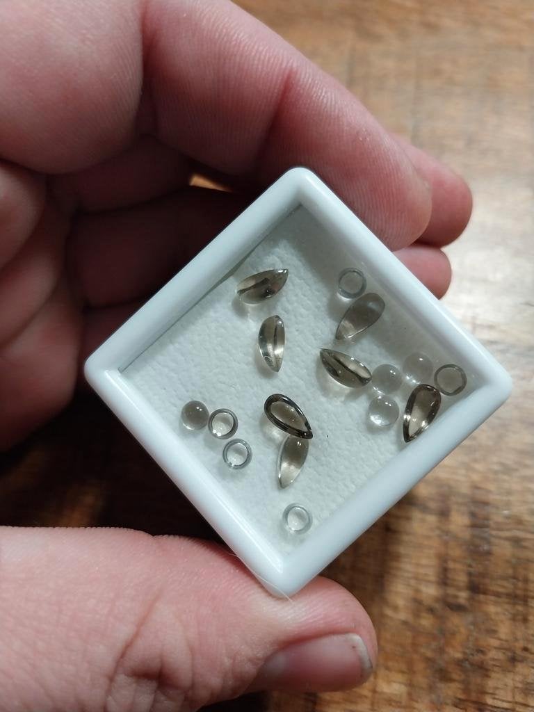 Rookkwarts cabochons, Verzamelen, Mineralen en Fossielen, Ophalen of Verzenden