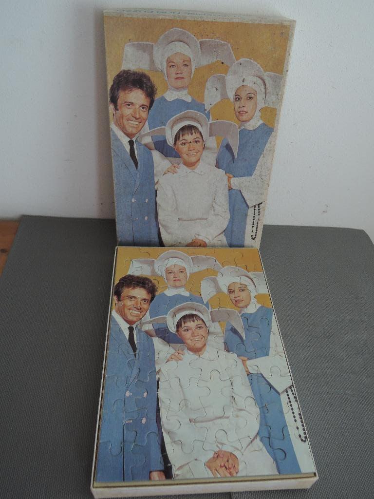Jaren '60 puzzel "De vliegende non" / TV serie, Verzamelen, Ophalen of Verzenden, Gebruikt, Overige typen
