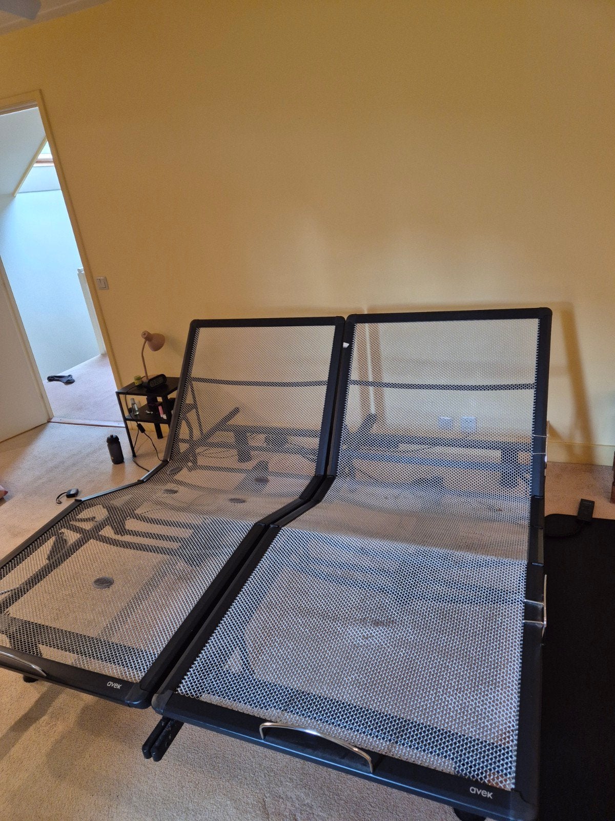 Verstelbare bedbodems (senioren bed), Ophalen, 90 cm, Zwart, Tweepersoons