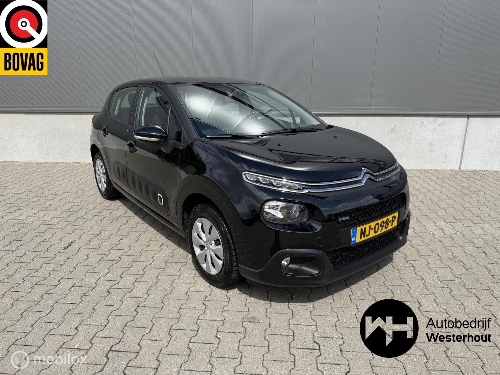 Citroen C3 1.2 PureTech Feel 105g|TREKHAAK|NAVI|LINE ASSIST, Auto's, Voorwielaandrijving, 450 kg, Euro 6, 1199 cc