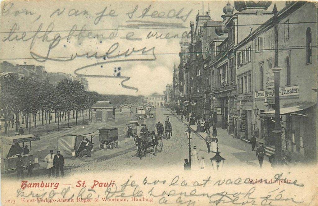 701-442-049 Hamburg St Pauli, Verzenden, Voor 1920, Duitsland