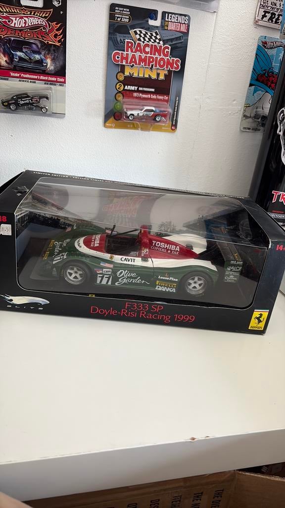 Hot Wheels Ferrari F333SP Doyle-Risi Racing ‘99 1/18, Ophalen of Verzenden, Nieuw, Hot Wheels