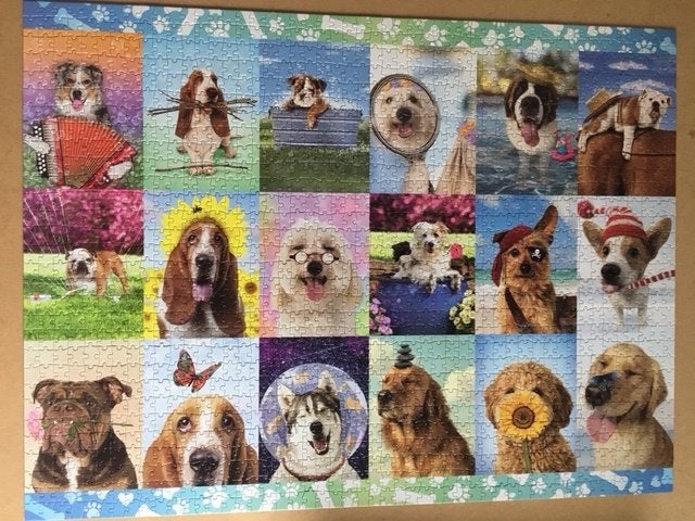 Honden puzzel 1500 stukjes: It's a ruff life, Ophalen of Verzenden, 500 t/m 1500 stukjes, Zo goed als nieuw, Legpuzzel