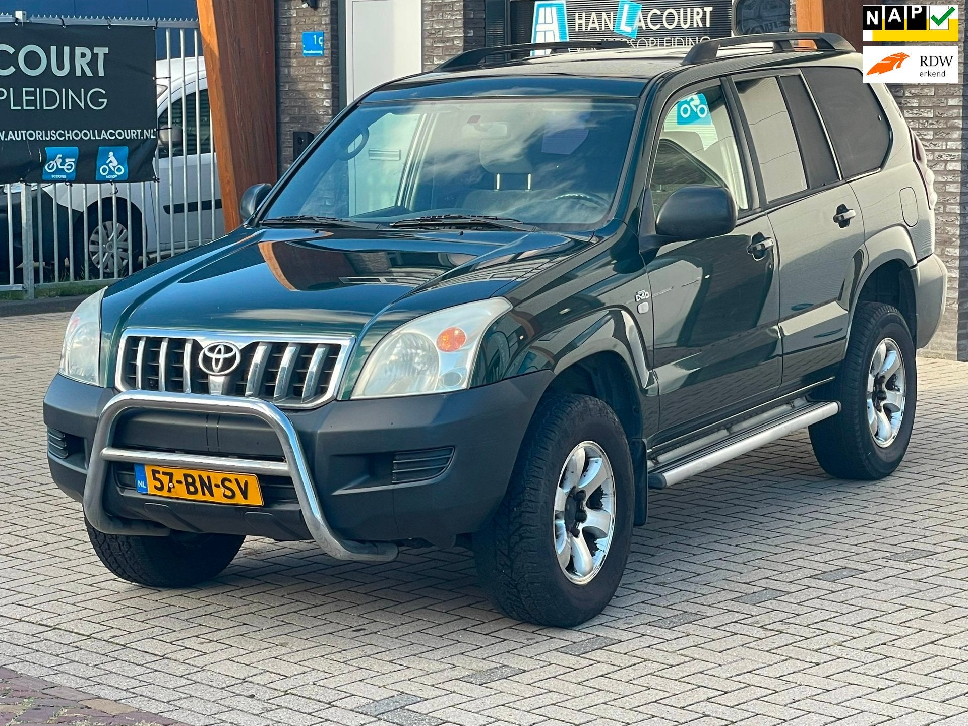 Toyota Land Cruiser 3.0 D-4D LX Window Van Airco Stuurbekr T, Automaat, Stof, Gebruikt, Zwart