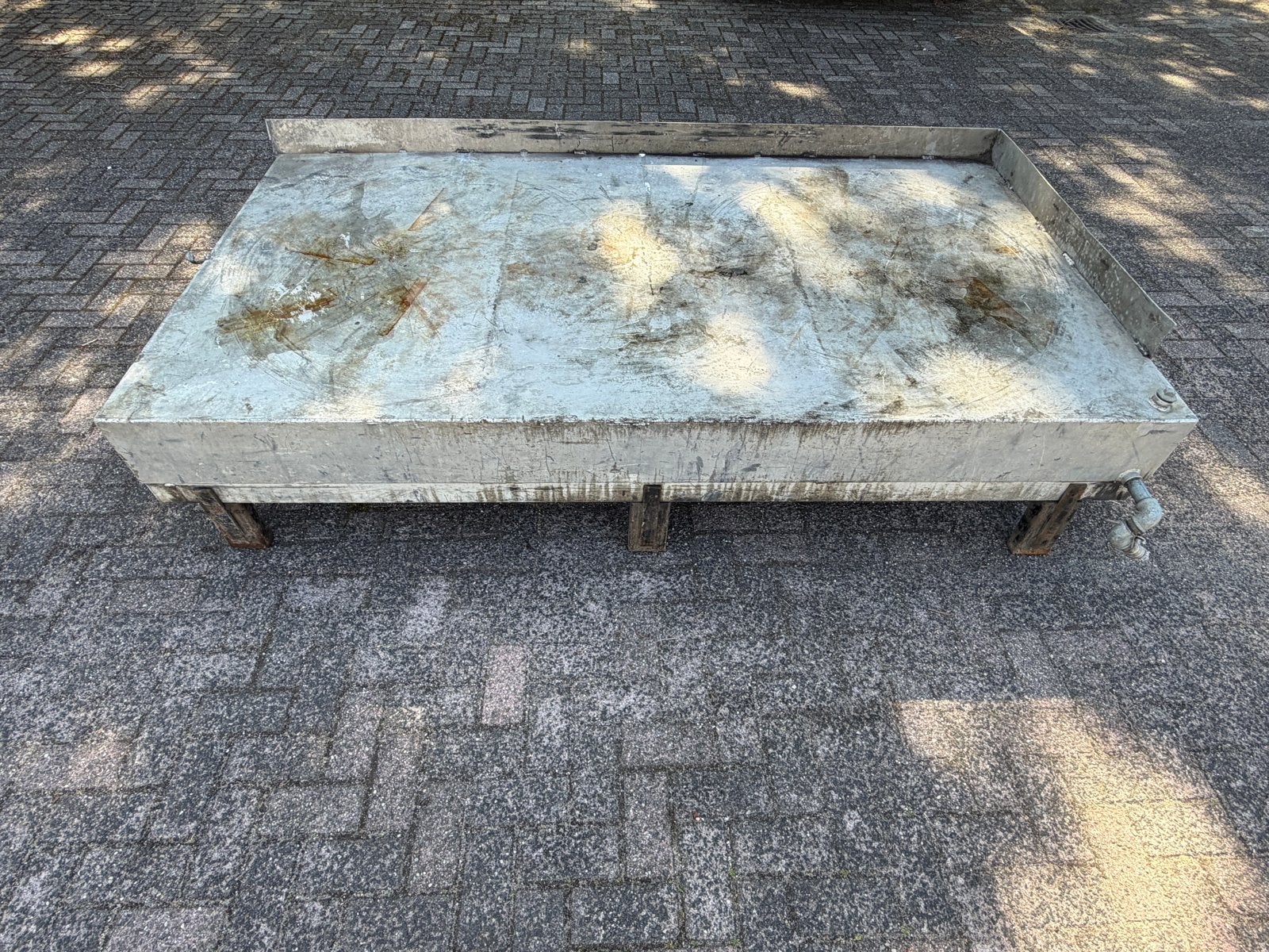 Aluminium watertank 950L, Ophalen, Gebruikt