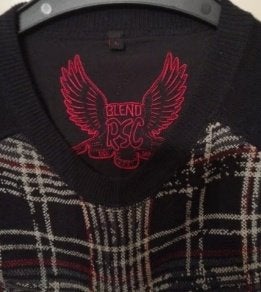 als Nieuw BLEND RSC Trui ruit zwart wit rood 100% katoen L, Kleding | Heren, Truien en Vesten, Verzenden, Zo goed als nieuw, Rood