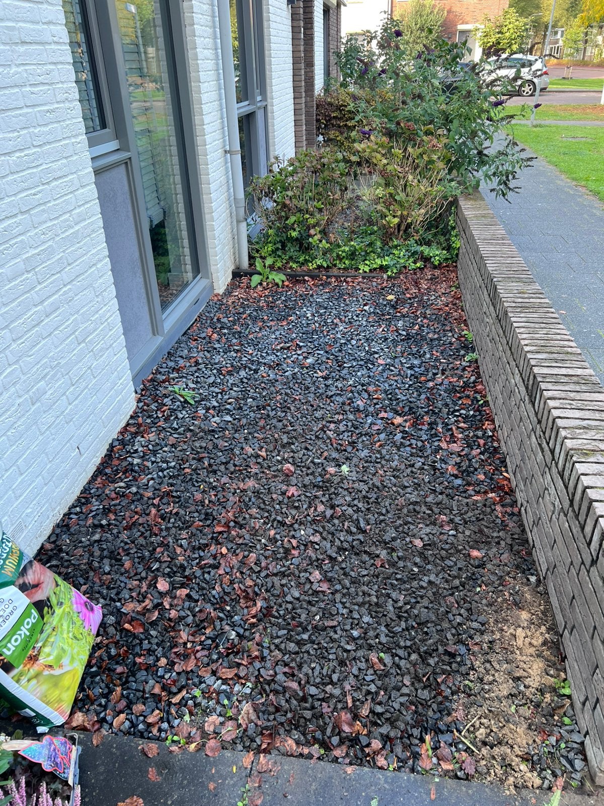 Gratis op te halen basalt split 16-32 mm, Tuin en Terras, Ophalen, Antraciet, Zo goed als nieuw, Split