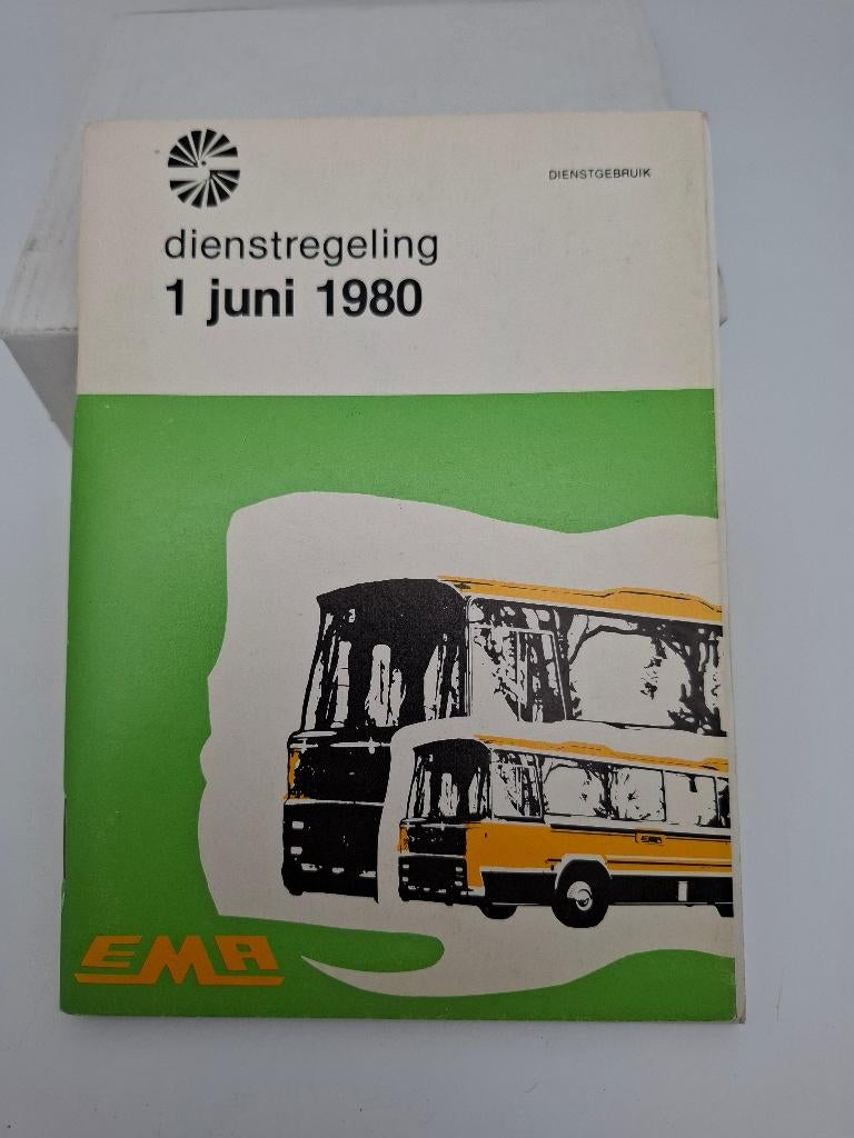 busboekje EMA 1980, Verzenden, Gebruikt, Bus of Metro, Boek of Tijdschrift