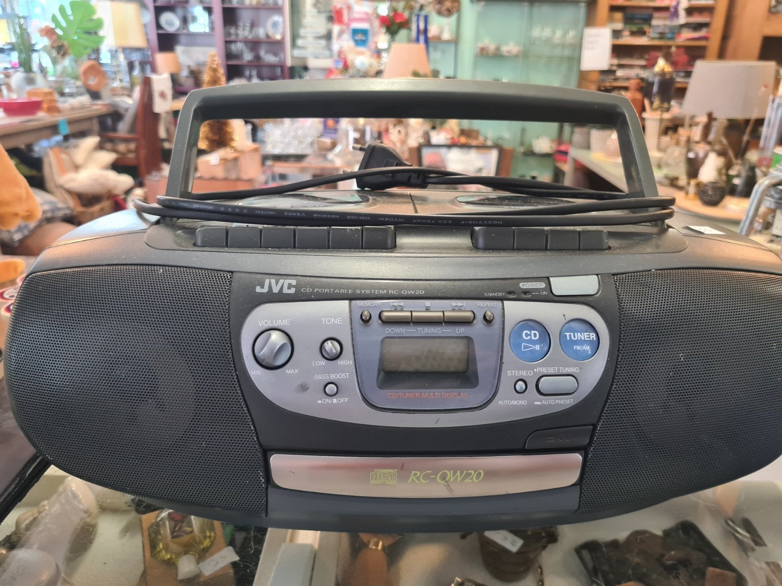 JVC Cassette Deck CD Speler Radio - Draagbaar Muzieksysteem, Ophalen of Verzenden, Jvc