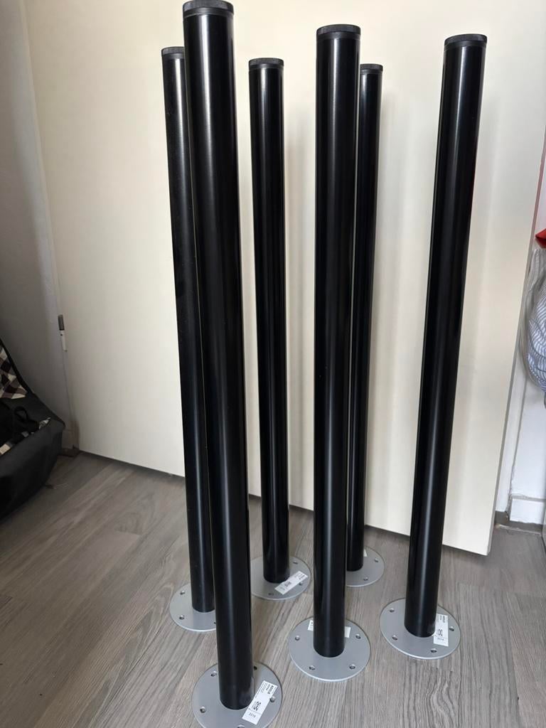 Adils poot zwart 6 stuks, Ophalen of Verzenden, Zo goed als nieuw, Rond, 50 tot 100 cm