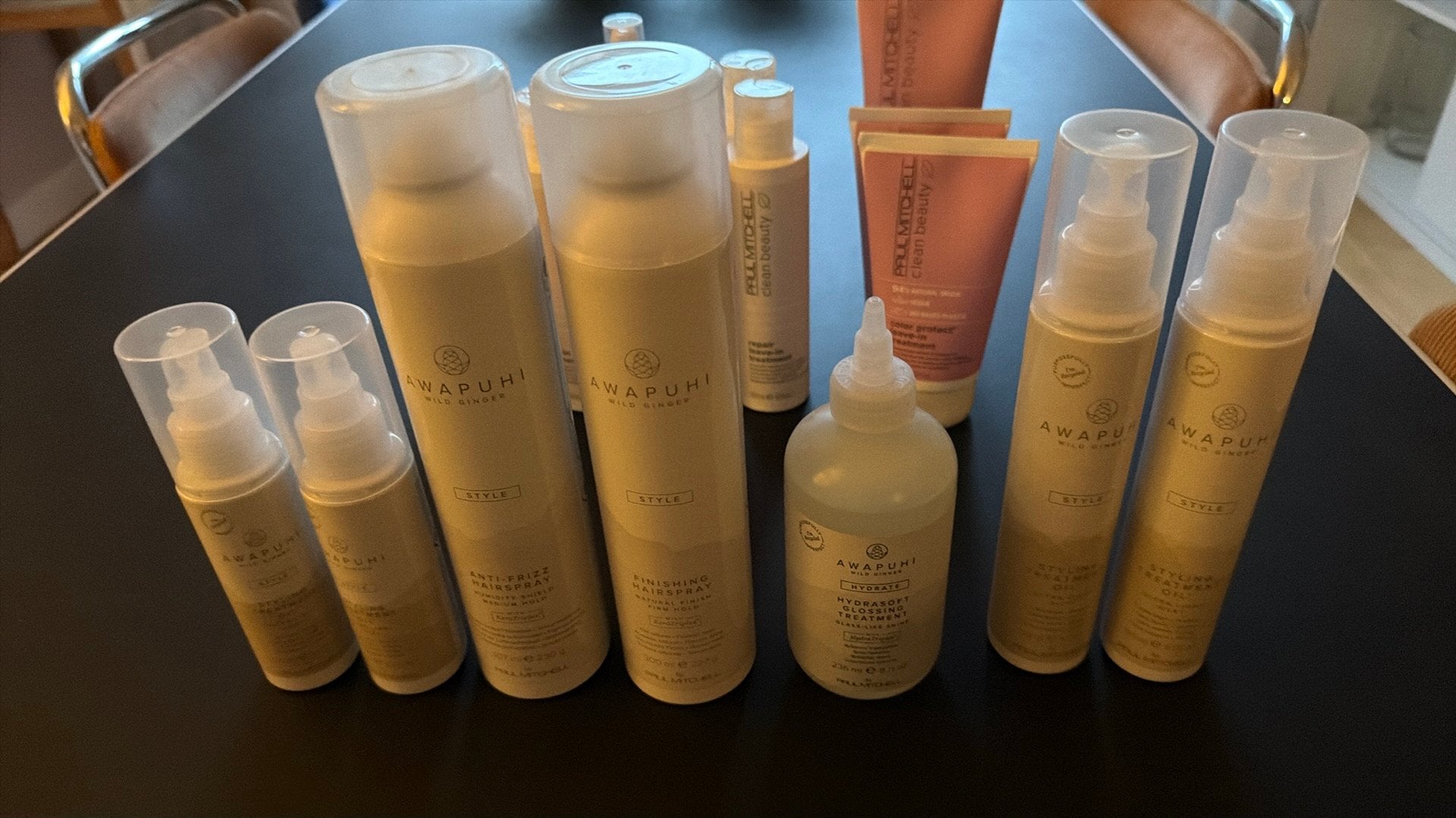 Awapuhi wild ginger serie 7 producten paul mitchell, Ophalen of Verzenden, Nieuw, Gel, Wax, Haarlak of Mousse